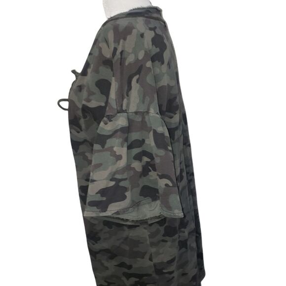 Sanctuary Oversized Camo army print lace up dress Medium - Picture 6 of 8